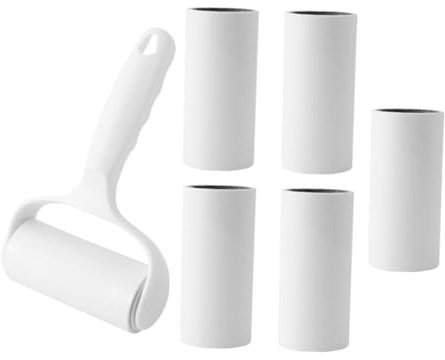 SEWOART Praktisches Fusselroller Mit Langem Griff Extra Stark Klebend Für Tierhaarentfernung Inklusive Ersatzrollen Vielseitig Einsetzbar Für Kleidung Sofa Auto Und Teppich