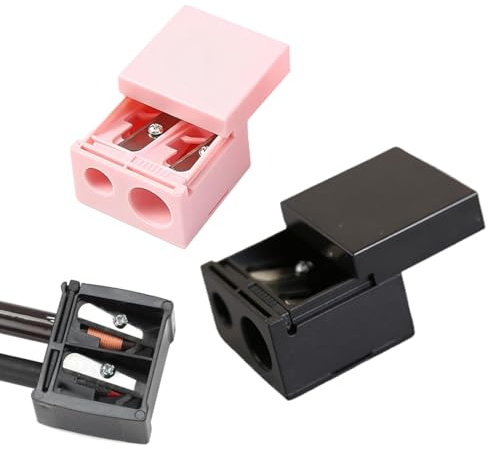 Makeup Sharpener Anspitzer,2 Stück Kosmetikspitzer,Spitzer Kosmetikstifte,Kosmetik Bleistift Anspitzer Augen Make up-Bleistiftspitzer Kosmetikspitzer für Augenbrauenstift, Lipliner, Eyeliner Bleistift