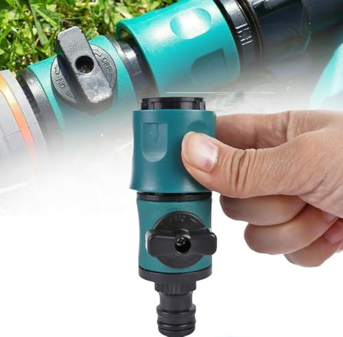 YUEHNEOM Plastic Garden Hose Quick Connect with Shutoff Valves Quick Connectors with Valves for Water Hose Coupling Quick Release Kit