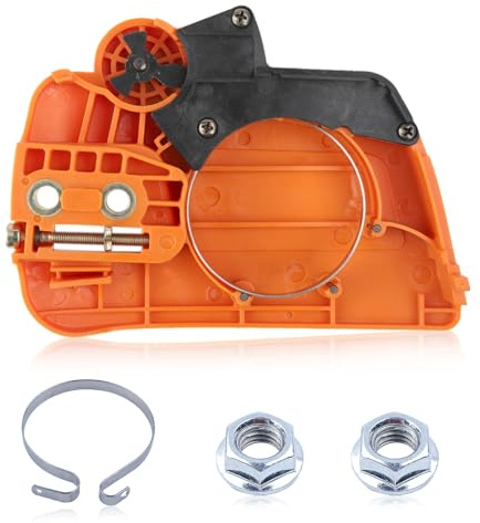 Mtanlo Cubierta de piñón de embrague 235 235E 236 240 Motosierra, Pieza de repuesto para 525628901, Conjunto de freno de cadena con tuerca de cadena universal M8 Tuerca