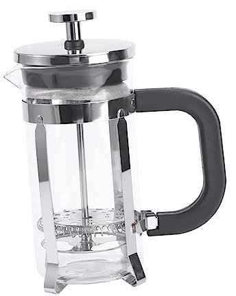 Cabilock Cafetière à Piston Acier Inoxydable Verre Résistant Chaleur Réutilisable Pour Café Et Thé