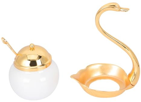 KICHOUSE 1juego Azucarero De Para Condimentos y Diseño Elegante y Práctico Para Cocina Para y Restaurantes Cucharita Almacenamiento y Decorativo