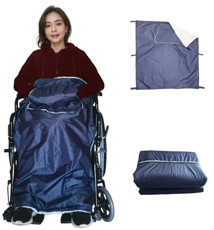 Manta impermeable para silla de ruedas de 42 x 45 pulgadas, no se pega el pelo de las mascotas, manta de forro polar resistente al viento para ancianos, lavable a máquina, manta ligera para hospital