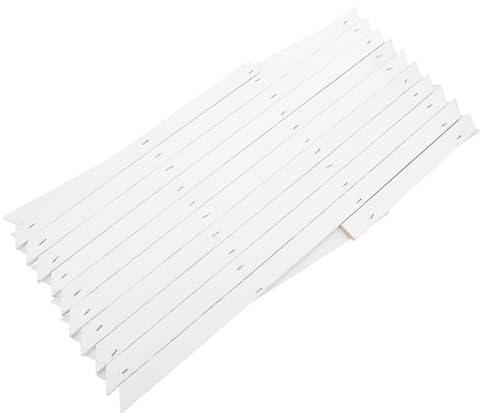 GARIOUANS Enrejado de Pared Extensible de Madera Blanco para Plantas Trepadoras Exteriores E Interiores, Soporte Ajustable H44, Valla Decorativa para Jardín y Terraza