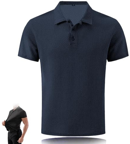 Camisas Wearbreeze para Hombres, Polo Wearbreeze, Camisa Antiarrugas elástica de Secado rápido sin Planchar Manga Corta
