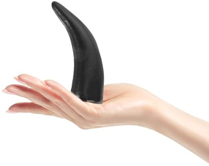 Beaupretty Halloween DIY Pannband med Imitation Oxhorn Slitstarkt Plastmaterial Kreativ Design för Maskerader Fester Svart för Håraccessoarer