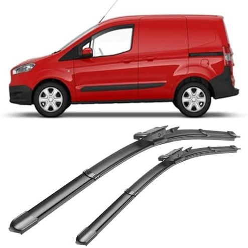 2 Pièces Balais D'essuie-Glace Pour Ford Transit Courier 2014-2016 28+16, Essuie Glaces Nettoyer les vitres durable Auto Pare-brise Accessoires
