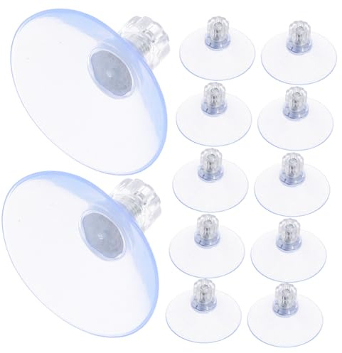 Yardenfun 20 Pièces Ventouses à Vis Transparentes pour Verre Table Aquarium Salle de Bain Supports Réutilisables Ajustables Sans Résidu