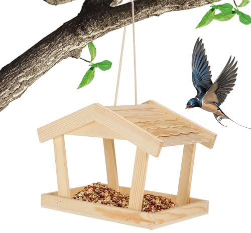 Comedero para pájaros | Estación De Alimentación Para Casa Suministros Para Animales - Alimentador De Aves Salvajes Exterior,Para Jardín Balcón Ventana