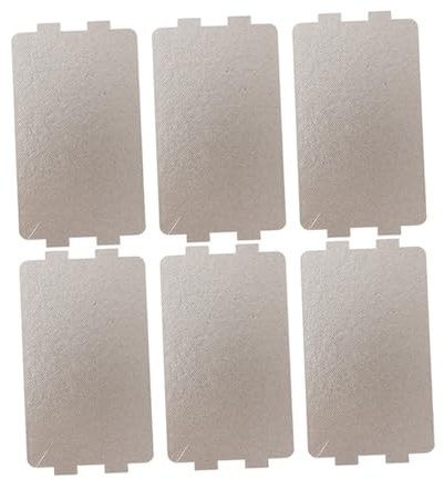 SHINEOFI Placas De Mica Para Hornos Microondas 11,6x6,5 Cm Aislamiento Térmico Resistente Al Calor Piezas De Repuesto Para Microondas Uso Doméstico 6 Unidades