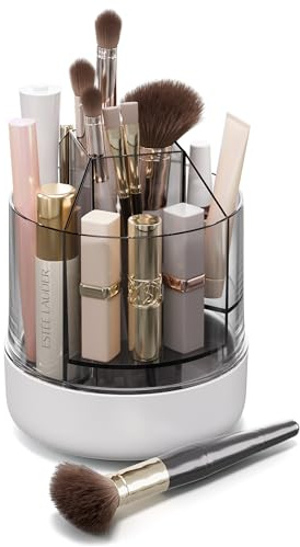 CTIME Make up Organizer mit 5 Höhenfächern für Pinsel, Lippenstifte & Stift