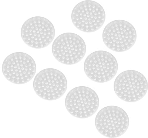 UKCOCO 10pcs Round Plastic Non-Slip Furniture Pads Teeth 37mm Chair Foot Mats Floor Protection Anti-Skid Table Protector for Carpet and Hardwood Floors