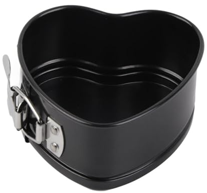 Denash Molde para Pastel en Forma de Corazón, Bandeja para Hornear Antiadherente de Acero Al Carbono para Hornear en Casa, Diseño Desmontable de 9