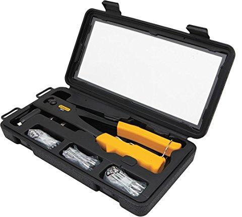 Stanley Kit de herramientas de remache ciego de acero, amarillo, 60 unidades