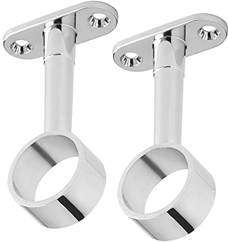 2 Stück Schrankstangen Mittelträger für runde Schrankrohre Ø 25 mm Kleiderstangenhalter Schrankrohrmittelträger Kleiderstangenaufhänger von SOTECH