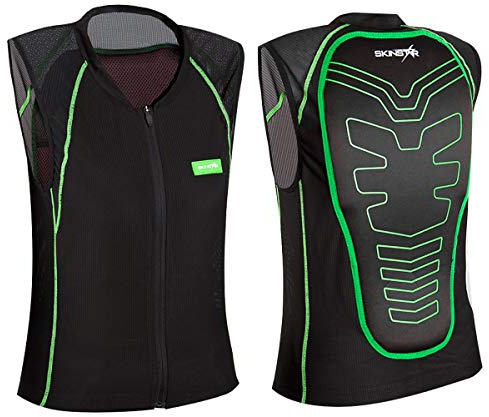 SkinStar Kinder Rückenprotektor Vest Protector Ski Snowboard Sicherheitsweste Rückenschutz