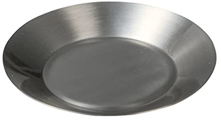 NKlaus Tallrik rostfritt stål matt Ø 9 cm ljushållare ljusstake underlägg bordsdekoration 10864