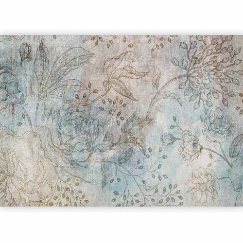 murando Photo Wallpaper Flower 441x315 cm / 174x124 Peel and Stick Self-Adhesive Foil Print Wall Mural Retro Vintage b-C-0977-a-a