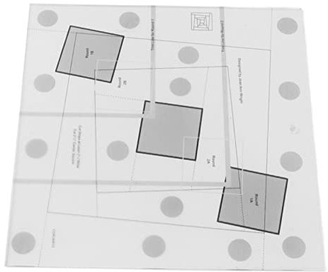 Qcwwy Outil de Coupe de Cabane en Rondins, Règle de Quilting Acrylique pour la Création de Motifs (8 Pouces)