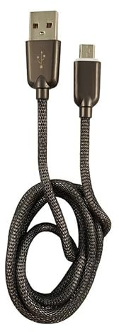 LC-Power - Câble USB (M) zu Micro-USB Type B (M) - 2 A - 1 m - Marque noire