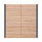 Holzzaun aus Lärche - 180x180cm - 1x Zaunelement + 2x Holzpfosten - Gartenzaun Holz inkl. Schrauben & Winkel - Sichtschutzzaun Rhombus-Technik - Lamellenzaun Lärchenholz wetterfest