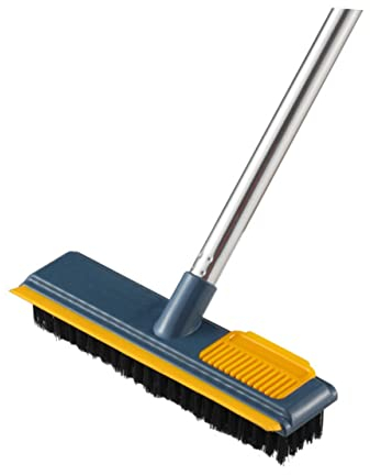 Didiseaon Soft Broom Indoor Carpet Cleaner Brush Grout Cleaner Telescopic Deck Brush for Bathroom Toilet