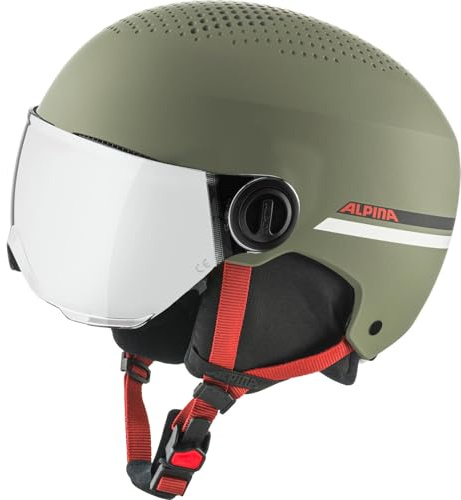 ALPINA ZUPO Visor Q-LITE - hochwertiger & sicherer Skihelm für Kinder, mit abnehmbaren Ohrenpolstern, mit kontrastverstärkendem Visier