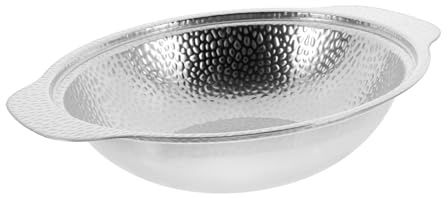Mikinona Marmite à Fruits de Mer en Acier Inoxydable Argenté, Ustensile Multifonction pour Shabu Shabu, Résistant et Adapté pour Présent de Pendaison de Crémaillère