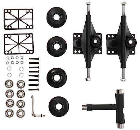 KITANDOVE 1satz Skateboard Zubehör Kit Doppel-tilt Brücke Und Pu-räder Leicht Und Für Skateboards Und Boards