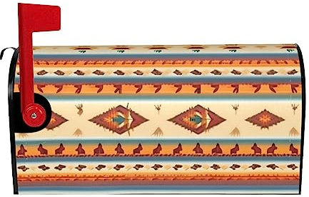 Copertura decorativa per cassetta postale con stampa nativa americana per la casa e il giardino