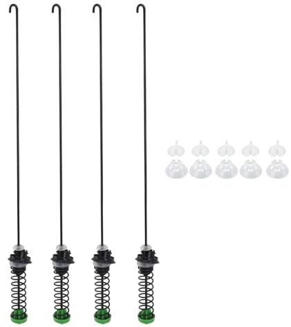 4pcs W11130362 Kit de Tige de Suspension de Lave-glace, Pièces de Remplacement de Laveuse par 4 Tiges de Suspension, 4 Balles, 4 Bagues pour, 11025132410 11025132411