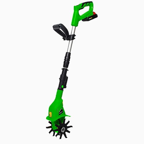 Good Homie Tiller Cultivator, Gardening Electric Garden Rotavator, Tillage Depth 25cm, Cultivated Land Width 10cm,200mah Battery Powered Cordless Rototiller Hand Tiller,For Soil Cultivation