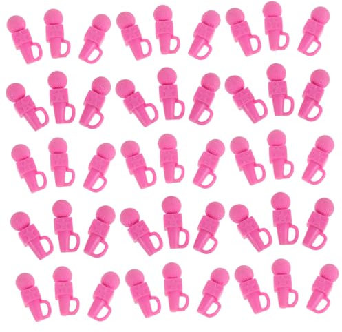 Toyvian 50pezzi Mini Microfono Karaoke Portatile Per Microfoni Rosa e Attività Creative Per Ragazze Facile Usare Karaoke