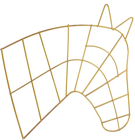 MOBUTOFU Metallischer Blumenkranzrahmen Aus Stahl DIY-kranzstütze Girlandenzubehör Kranzformen in Pferdeform Blumenarrangement-ständer Für Innen Und Außenbereich