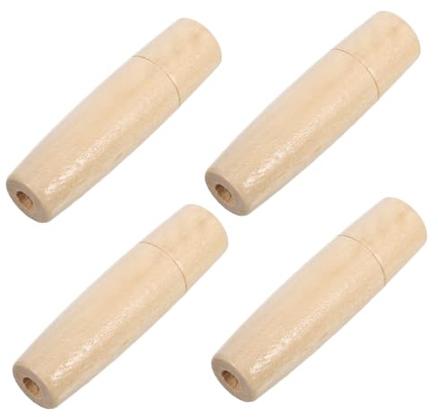 FOYTOKI 4pcs Wooden Handle Replacement for Garden Tools Grill and Outdoor Accessories
