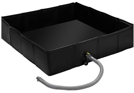 Oldmoom Portable Shower Pan | Portable Camping Enclosure Shower Base,Waterproof Heightened RV Camping Drainage Basin with Non-Slip Design for Pet Bath