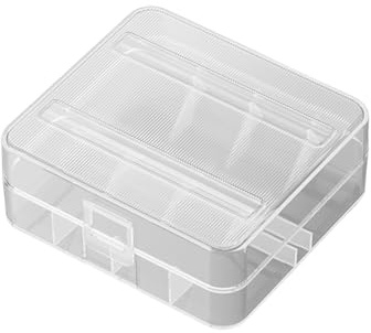 26650 - Caja de almacenamiento de batería segura para batería, fácil de llevar, resistente a los golpes, funda protectora para batería