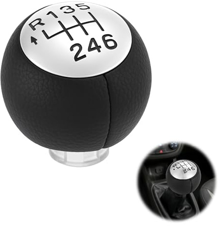 Générique Pommeau de Levier de Vitesse 6 Vitesses pour Peugeot 307 308 3008 407 5008 807 Pommeau de Vitesse Compatible avec Citroen C3 C4 Picasso C8,Tête de Bouton de Levier de Voiture pour Peugeot