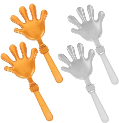 TOYANDONA 4pezzi Battimani Strumenti Rumorosi per Feste Accessori Fotografici Leggeri e Portatili per Eventi Sportivi Compleanni e Carnevale