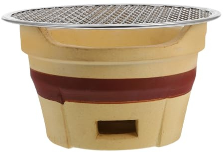 ROMISBABA Braciere in Terracotta Braciere Per Barbecue Resistente Pratico Portatile