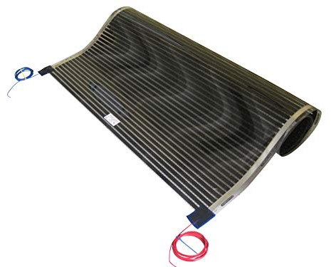 CALORIQUE Lámina de calefacción por infrarrojos para suelo radiante – 90 W/m² – 100 cm de ancho – 1,0 m de largo – calefacción eficiente y económica