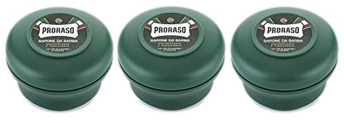 3er Grün Rasierseife Proraso im Rundtopf Shaving Soap je 150 ml = 450 ml