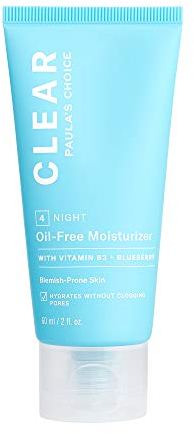 Paula's Choice CLEAR Oil-Free Face Moisturizer, Lightweight Facial Cream for Acne-Prone Skin, Hyaluronic Acid, Pore-Minimizing Niacinamide, Soothing Antioxidants, Calms Redness, Fragrance- Free