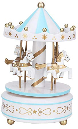 AUNMAS Scatola Musicale giostra Scatola Musicale giostra per Natale Matrimonio Negozio di Regali di Compleanno Decorazione per la casa (2#)