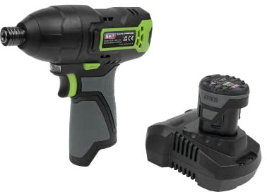 Sealey 10.8V 2Ah SV10.8 Series 1/4 Hex Drive Cordless Impact Driver Kit CP108VCID