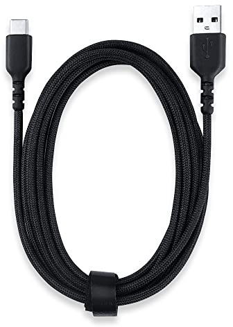 HUYUN Cable de datos de carga USB-C tipo C compatible con SteelSeries Aerox 3/Aerox 9/Prime Wireless FPS Gaming Mouse/Esports Mini FPS Gaming Mouse (cable de carga USB-C)
