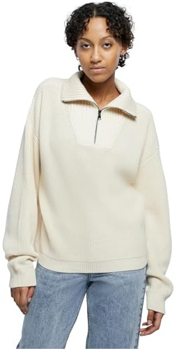Urban Classics Damen Ladies Oversized Knit Troyer