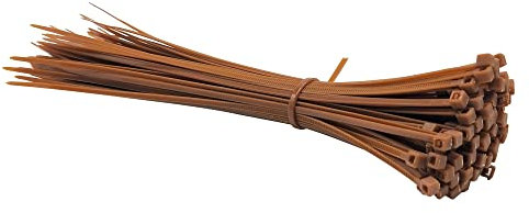 Fascette fermacavi in nylon autobloccanti 3 * 200 mm Cinghie avvolgenti per fascette in plastica colorata da 100 pezzi (Colore: Verde, Dimensioni: 3 * 200mm) (Marrone 3 * 200mm)
