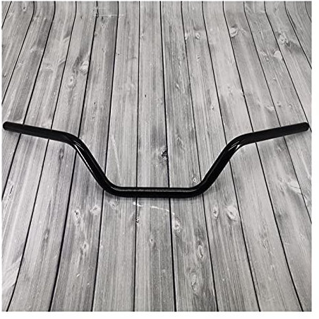 Motorrad Lenker,Motorcycle Handlebar Retro Motorrad-Lenker 22mm 7/8 Klassisches Motorrad-Lenkrad für Royal Enfield Bobber Chopper Cruiser Scooter Griff Bar (Color : Black)