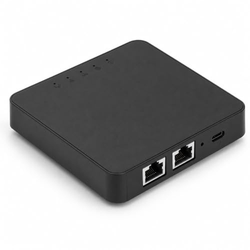 4G LTE-router, Trådlös Mobil Hotspot-router med SIM-kort 2 Gigabit Ethernet-port SIM-kort Modem Mobil Hotspot för Resor Camping Säkerhetskamera Europeisk Version